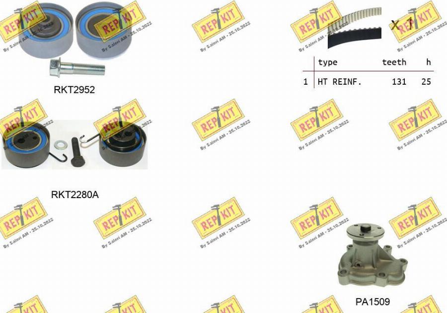 REPKIT RKTK0868APA - Ūdenssūknis + Zobsiksnas komplekts ps1.lv