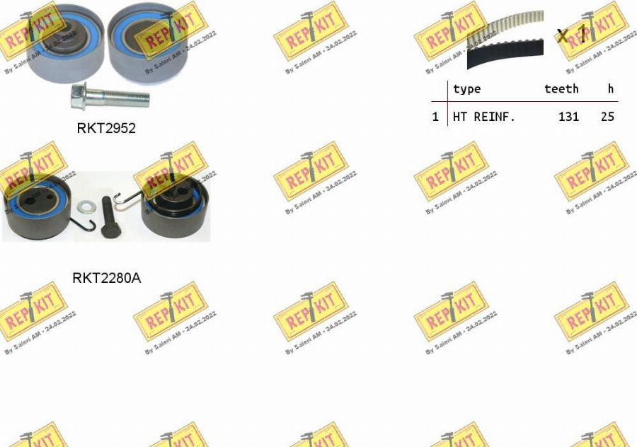 REPKIT RKTK0868A - Zobsiksnas komplekts ps1.lv