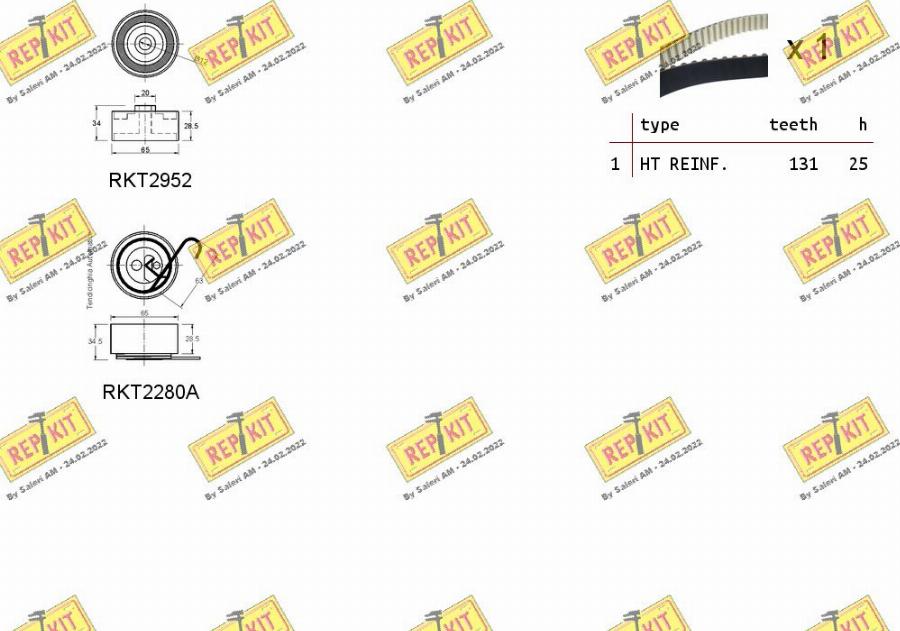 REPKIT RKTK0868A - Zobsiksnas komplekts ps1.lv