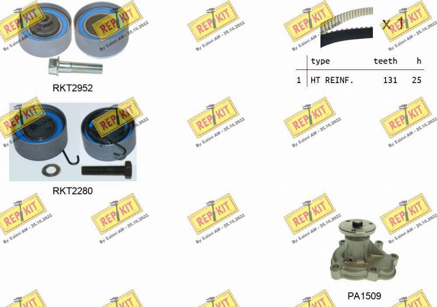 REPKIT RKTK0868PA - Ūdenssūknis + Zobsiksnas komplekts ps1.lv