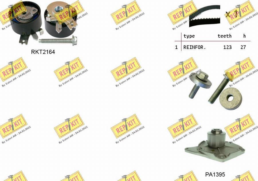 REPKIT RKTK0863PA2 - Ūdenssūknis + Zobsiksnas komplekts ps1.lv