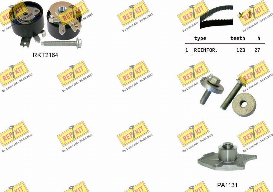 REPKIT RKTK0863PA - Ūdenssūknis + Zobsiksnas komplekts ps1.lv