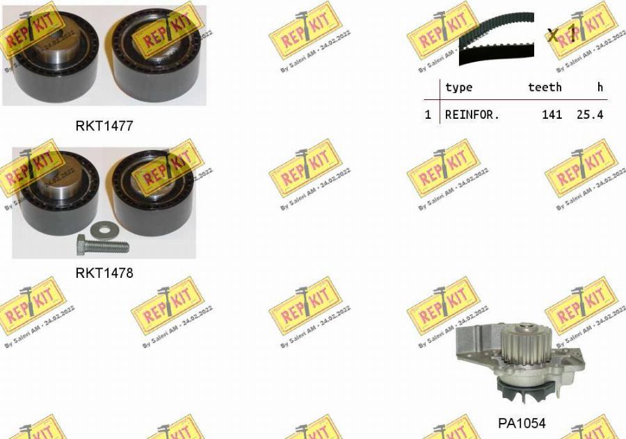 REPKIT RKTK0827PA - Ūdenssūknis + Zobsiksnas komplekts ps1.lv