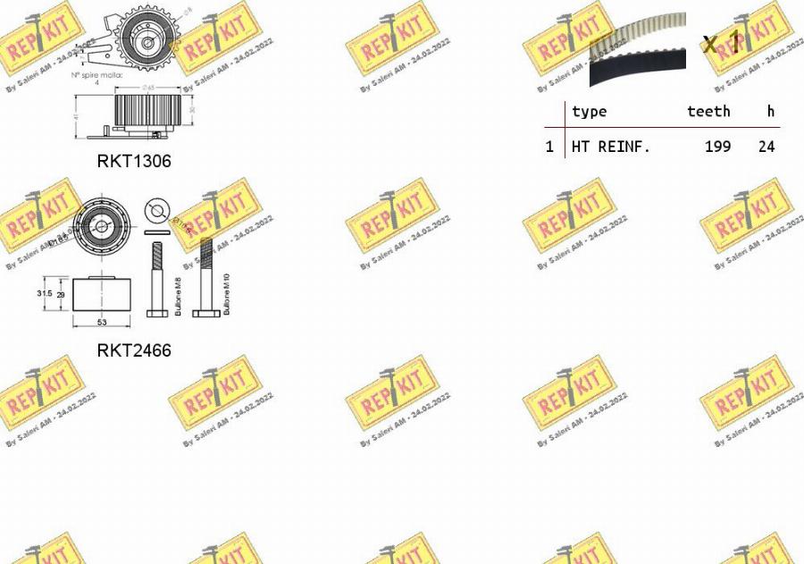 REPKIT RKTK1058 - Zobsiksnas komplekts ps1.lv