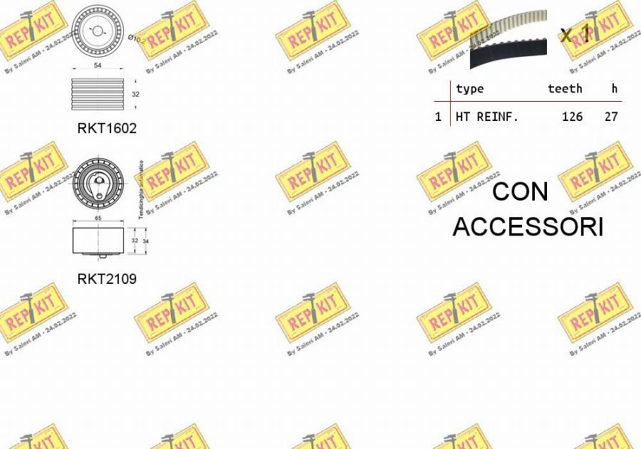 REPKIT RKTK1072 - Zobsiksnas komplekts ps1.lv