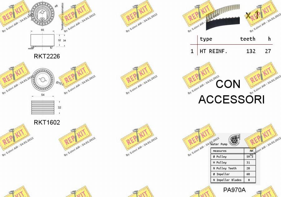 REPKIT RKTK1147PA - Ūdenssūknis + Zobsiksnas komplekts ps1.lv