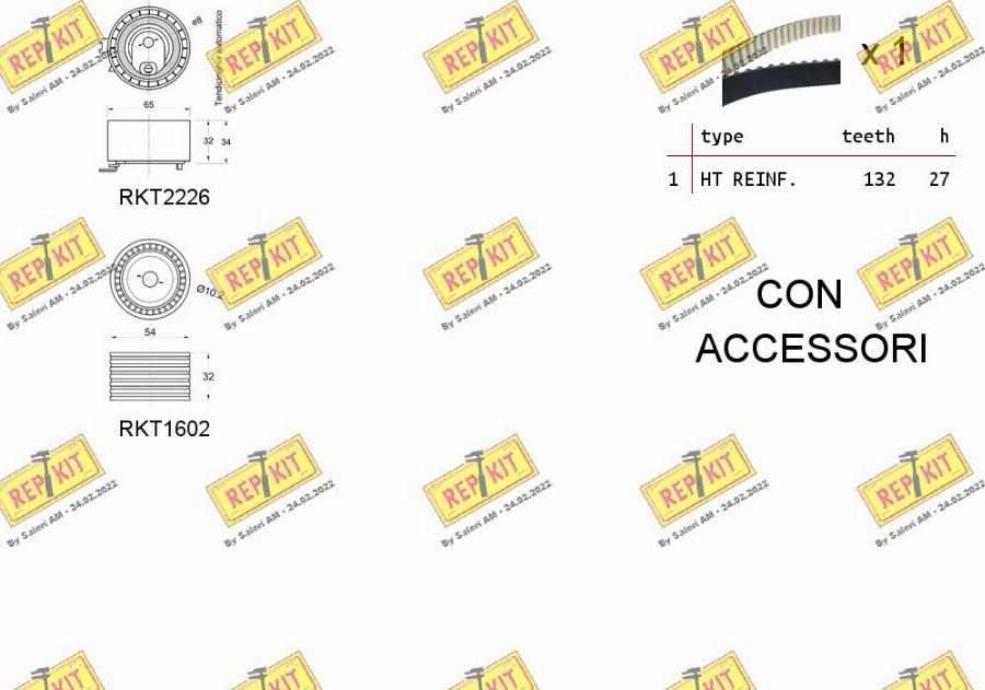 REPKIT RKTK1147 - Zobsiksnas komplekts ps1.lv