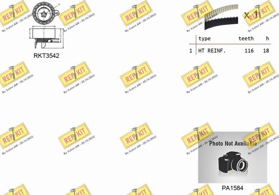 REPKIT RKTK1163PA - Ūdenssūknis + Zobsiksnas komplekts ps1.lv