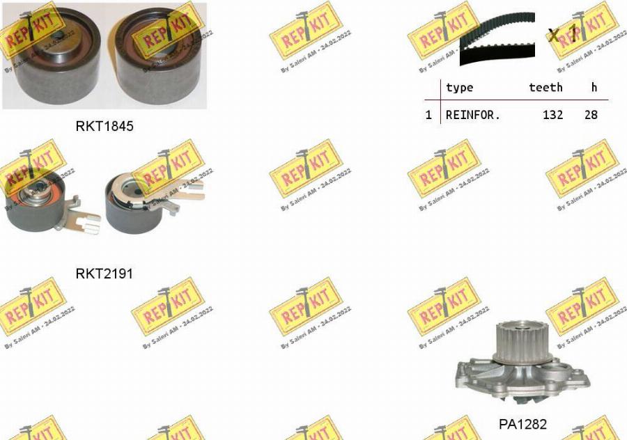 REPKIT RKTK1116PA - Ūdenssūknis + Zobsiksnas komplekts ps1.lv