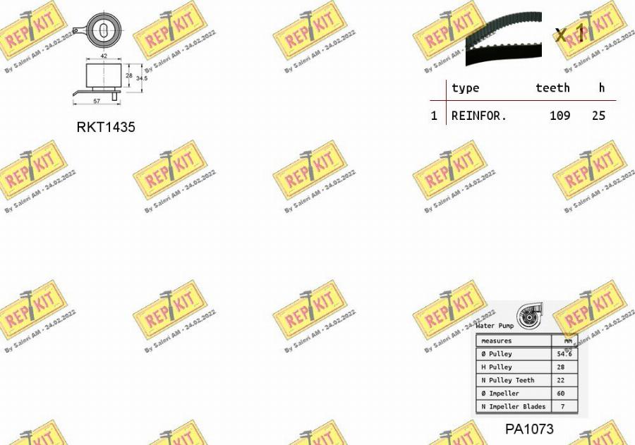 REPKIT RKTK1121PA - Ūdenssūknis + Zobsiksnas komplekts ps1.lv