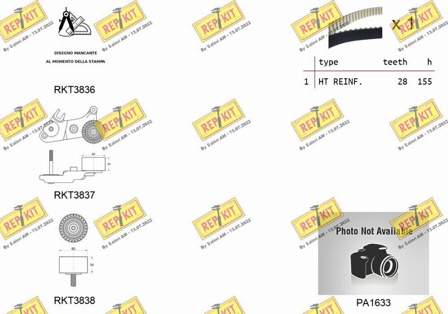 REPKIT RKTK1292PA - Ūdenssūknis + Zobsiksnas komplekts ps1.lv