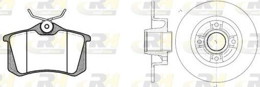 Roadhouse 8263.05 - Bremžu komplekts, Disku bremzes ps1.lv