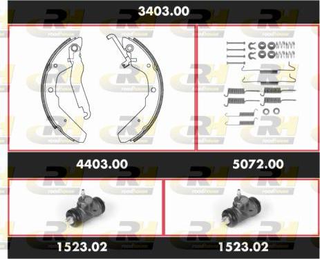 Roadhouse 3403.00 - Bremžu loku komplekts ps1.lv