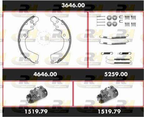 Roadhouse 3646.00 - Bremžu loku komplekts ps1.lv