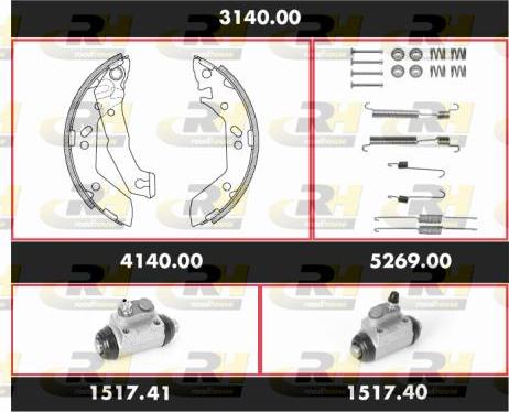 Roadhouse 3140.00 - Bremžu loku komplekts ps1.lv