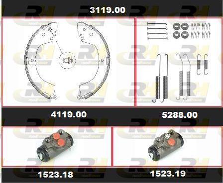 Roadhouse 3119.00 - Bremžu loku komplekts ps1.lv