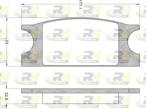 Roadhouse JSX 2910.02 - Bremžu uzliku kompl., Disku bremzes ps1.lv