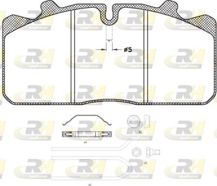 Roadhouse JSX 2658.30 - Bremžu uzliku kompl., Disku bremzes ps1.lv