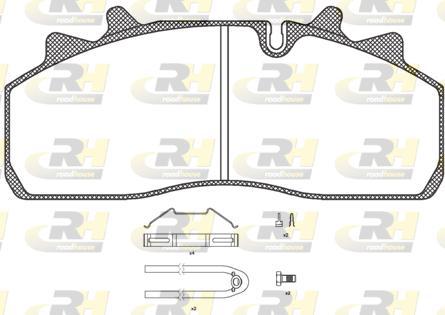 Roadhouse JSX 21254.80 - Bremžu uzliku kompl., Disku bremzes ps1.lv