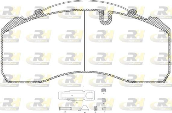 Roadhouse JSX 2814.80 - Bremžu uzliku kompl., Disku bremzes ps1.lv