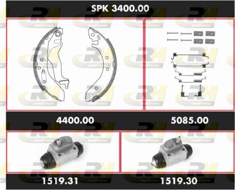 Roadhouse SPK 3400.00 - Bremžu loku komplekts ps1.lv