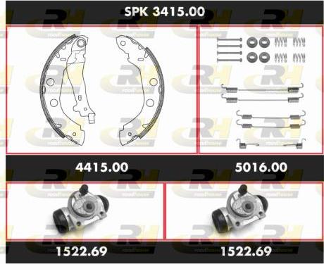 Roadhouse SPK 3415.00 - Bremžu loku komplekts ps1.lv