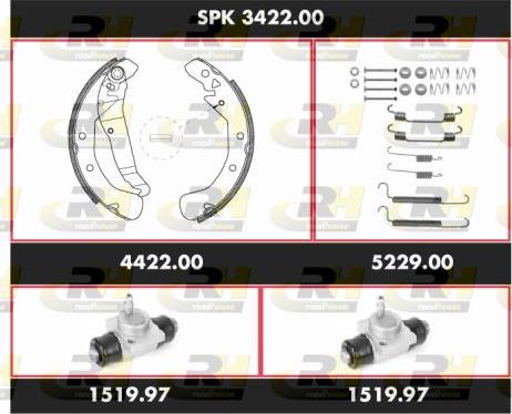 Roadhouse SPK 3422.00 - Bremžu loku komplekts ps1.lv