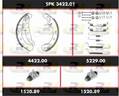 Roadhouse SPK 3422.01 - Bremžu loku komplekts ps1.lv