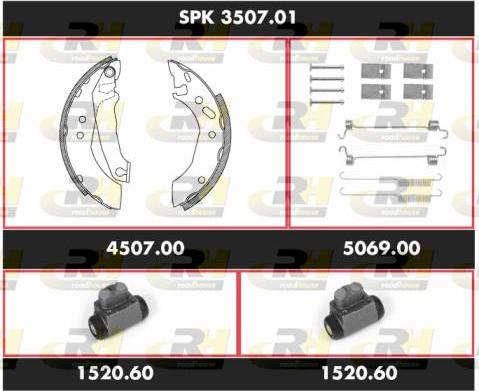 Roadhouse SPK 3507.01 - Bremžu loku komplekts ps1.lv