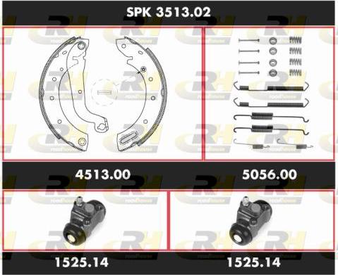 Roadhouse SPK 3513.02 - Bremžu loku komplekts ps1.lv