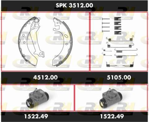 Roadhouse SPK 3512.00 - Bremžu loku komplekts ps1.lv