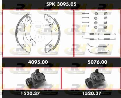 Roadhouse SPK 3095.05 - Bremžu loku komplekts ps1.lv