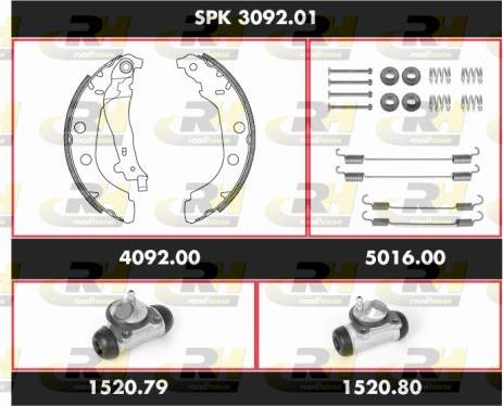 Roadhouse SPK 3092.01 - Bremžu loku komplekts ps1.lv