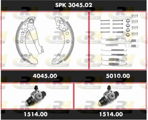 Roadhouse SPK 3045.02 - Bremžu loku komplekts ps1.lv