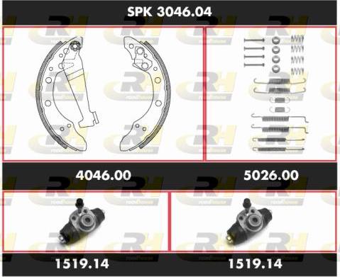 Roadhouse SPK 3046.04 - Bremžu loku komplekts ps1.lv