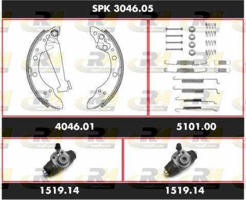 Roadhouse SPK 3046.05 - Bremžu loku komplekts ps1.lv