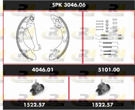 Roadhouse SPK 3046.06 - Bremžu loku komplekts ps1.lv