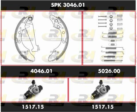 Roadhouse SPK 3046.01 - Bremžu loku komplekts ps1.lv