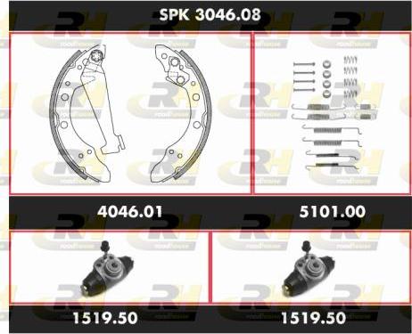 Roadhouse SPK 3046.08 - Bremžu loku komplekts ps1.lv