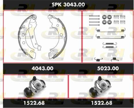 Roadhouse SPK 3043.00 - Bremžu loku komplekts ps1.lv