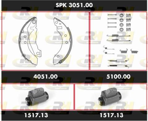 Roadhouse SPK 3051.00 - Bremžu loku komplekts ps1.lv