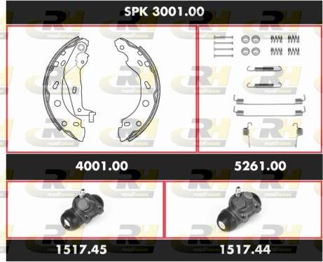 Roadhouse SPK 3001.00 - Bremžu loku komplekts ps1.lv