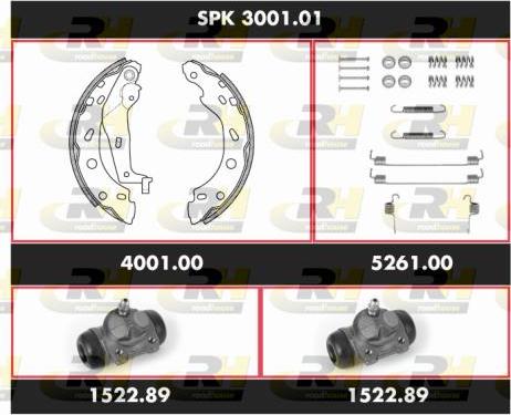 Roadhouse SPK 3001.01 - Bremžu loku komplekts ps1.lv