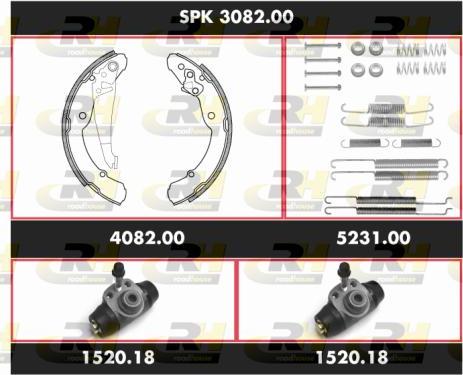 Roadhouse SPK 3082.00 - Bremžu loku komplekts ps1.lv