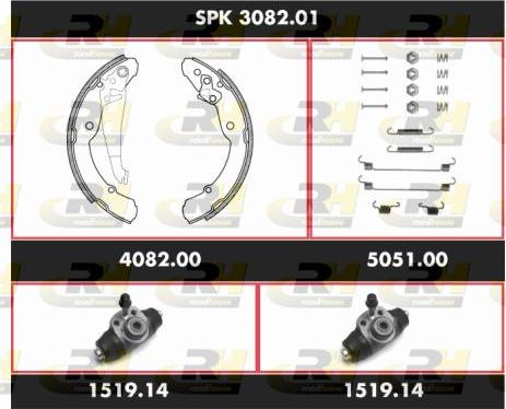 Roadhouse SPK 3082.01 - Bremžu loku komplekts ps1.lv