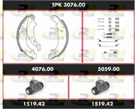 Roadhouse SPK 3076.00 - Bremžu loku komplekts ps1.lv