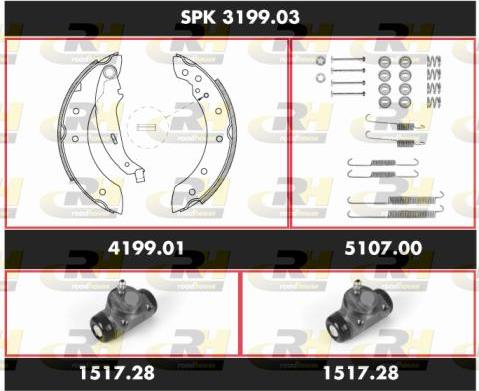 Roadhouse SPK 3199.03 - Bremžu loku komplekts ps1.lv