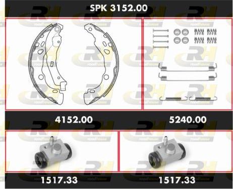 Roadhouse SPK 3152.00 - Bremžu loku komplekts ps1.lv