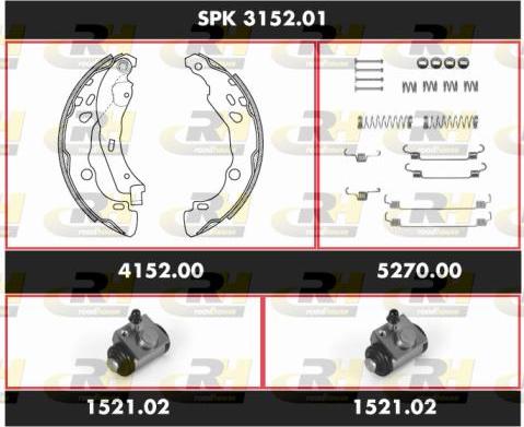 Roadhouse SPK 3152.01 - Bremžu loku komplekts ps1.lv