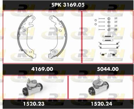 Roadhouse SPK 3169.05 - Bremžu loku komplekts ps1.lv